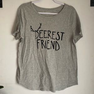 Ann Taylor gray tee shirt